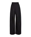 Nina Ricci Large Pants In Wool Gabardine In Black