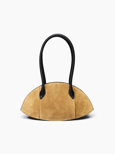 Nina Ricci Le Bal Bag Medium In Suede Tu In Brown