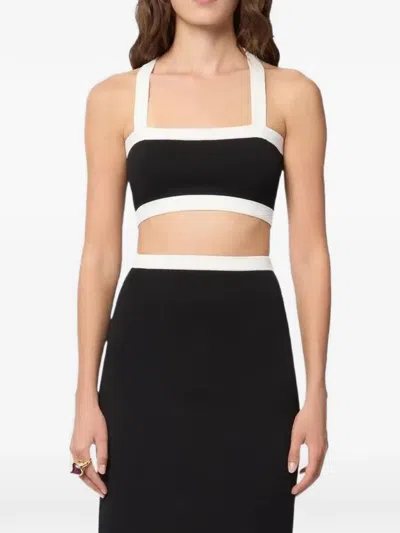 Nina Ricci Le Bralette Knit Top In Black