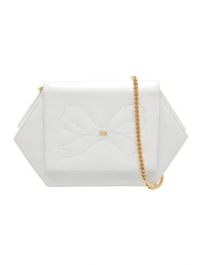 Pre-owned Nina Ricci Leather Clutch In White