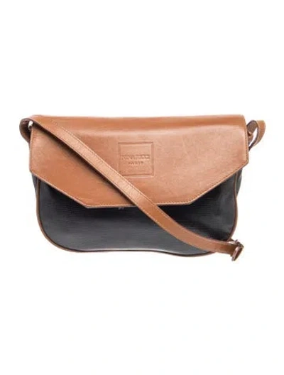 Pre-owned Nina Ricci Leather Crossbody Bag In Black