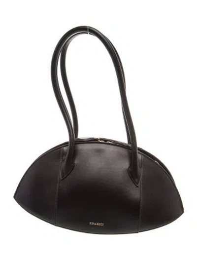 Pre-owned Nina Ricci Leather Shoulder Bag In Black