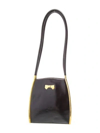Pre-owned Nina Ricci Leather Shoulder Bag In Black