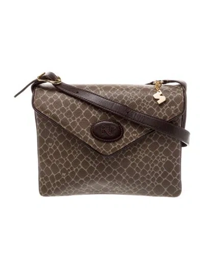 Pre-owned Nina Ricci Leather Shoulder Bag In Brown