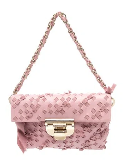 Pre-owned Nina Ricci Leather Top Handle Bag In Pink