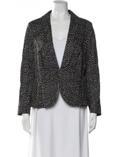 Pre-owned Nina Ricci Linen Printed Blazer In Multi