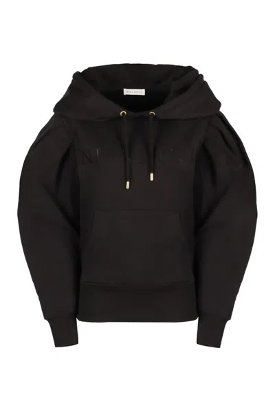Nina Ricci Embossed Logo Hoodie In Black