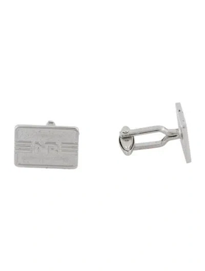 Pre-owned Nina Ricci Logo Cufflinks In Multi
