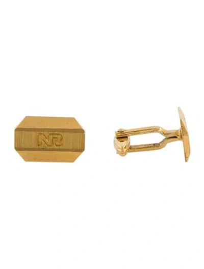Pre-owned Nina Ricci Logo Cufflinks In Multi