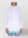 Nina Ricci Relaxed Fit White Button Closure Shirt