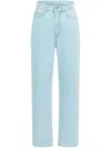 Nina Ricci Boyfriend-jeans Mit Logo-patch In Blue