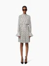 Nina Ricci Logo-print Satin Skirt In Multi