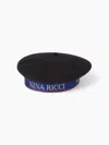 Nina Ricci Logo Wool Beret
