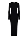 Nina Ricci Open-back Maxi Dress In Black
