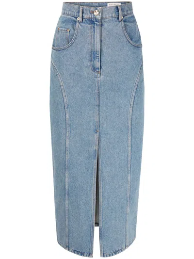Nina Ricci Long Denim Skirt