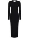 Nina Ricci Open-back Maxi Dress In Black