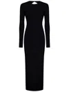 Nina Ricci Open-back Maxi Dress In Black