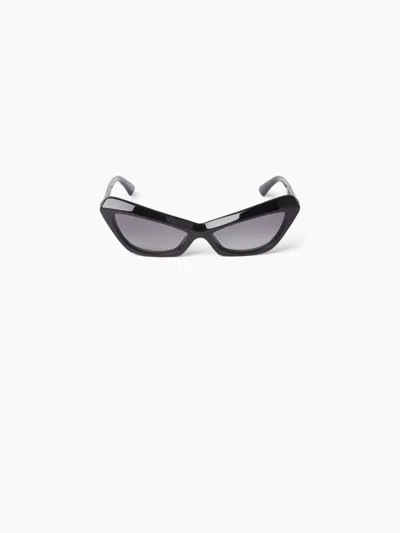 Nina Ricci Lunettes De Soleil Waves Cat-eye Noires Tu In Black