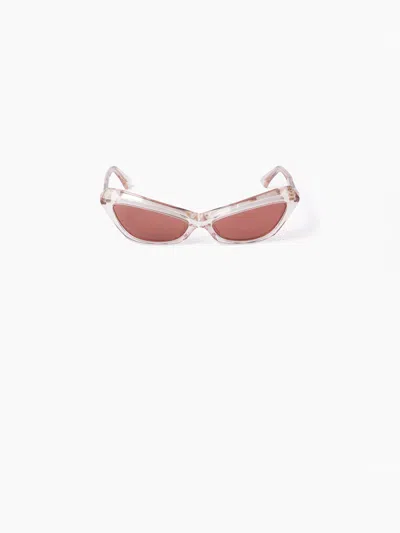 Nina Ricci Lunettes De Soleil Waves Cat-eye Transparentes Tu In Pink