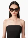 Nina Ricci Waves Geometrical Black Sunglasses Tu