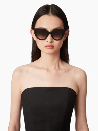 Nina Ricci Waves Geometrical Black Sunglasses Tu