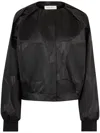 Nina Ricci Lurex Bomber Jacket In Black