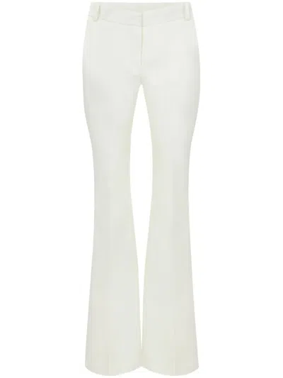 Nina Ricci Mid-rise Flared Trousers In White
