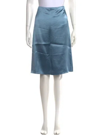 Pre-owned Nina Ricci Midi Length Skirt In Blue