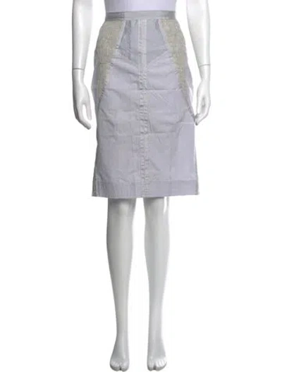 Pre-owned Nina Ricci Midi Length Skirt In Purple