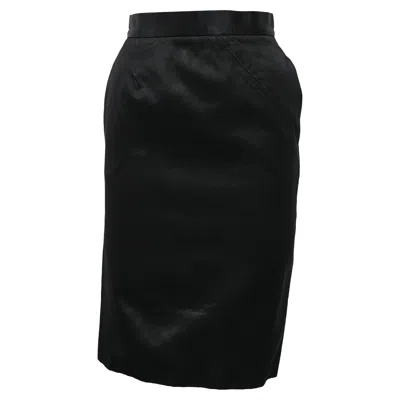 Nina Ricci Midi Pencil Skirt In Black Polyester