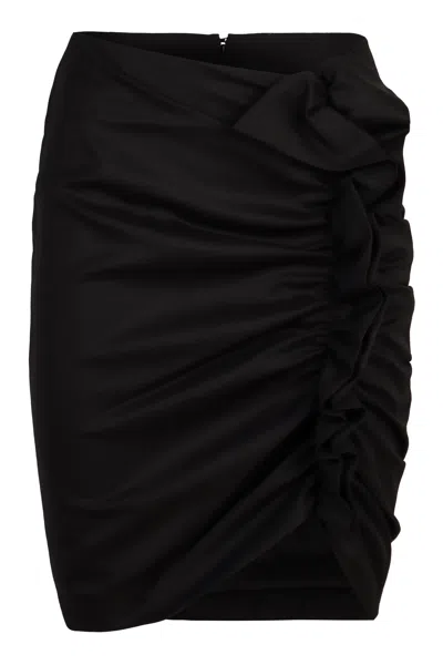 NINA RICCI NINA RICCI MIDI SKIRT WITH DRAPE