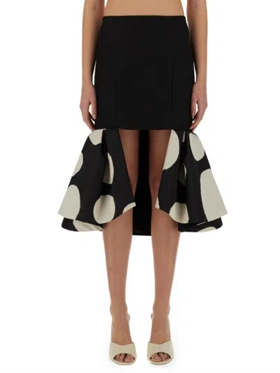 NINA RICCI MIDI SKIRT WITH HIGH WAIST