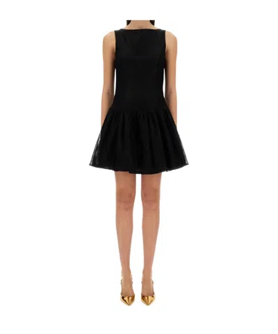 NINA RICCI NINA RICCI MINI DRESS WITH PEPLUM HEM