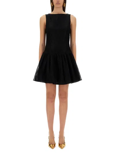 NINA RICCI NINA RICCI MINI DRESS WITH PEPLUM SKIRT