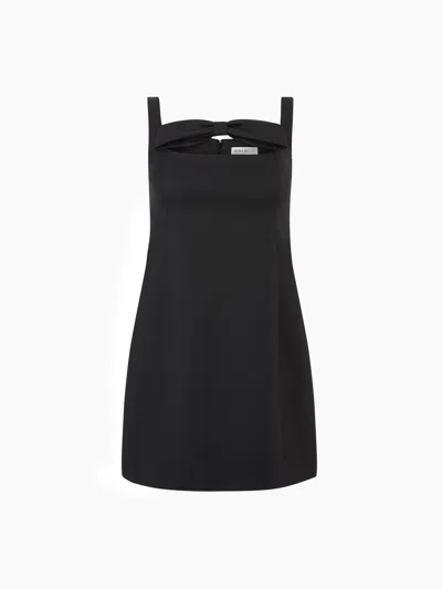 NINA RICCI MINI-DRESS WITH SQUARE NECKLINE