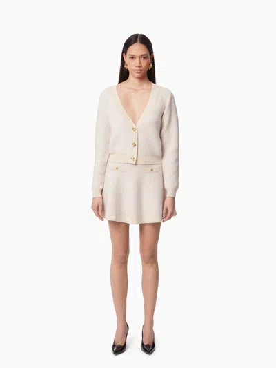 Nina Ricci Mini-jupe Patineuse En Mohair In Brown