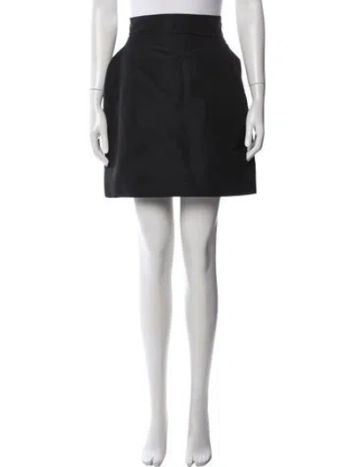 Pre-owned Nina Ricci Mini Skirt In Black