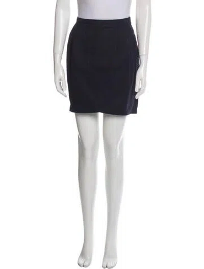 Pre-owned Nina Ricci Mini Skirt In Blue