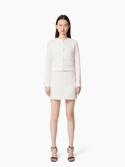 NINA RICCI MINI SKIRT IN DENIM AND TWEED XXL