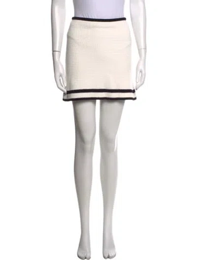 Pre-owned Nina Ricci Mini Skirt In White