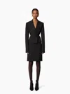 Nina Ricci Mini Wool Skirt In Black
