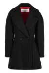 Nina Ricci Double-breasted Wool Coat With Structured Shoulders
