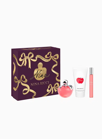 Nina Ricci Nina Eau De Toilette Set 50 Ml, Body Lotion & Roll-on