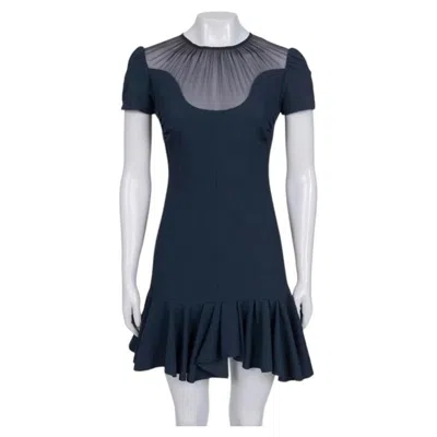 Pre-owned Nina Ricci Nwot  Blue Flared Mini Dress - Eu38 / M