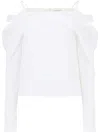 Nina Ricci Off Shoulder Shirt In 白色
