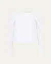 Nina Ricci Off Shoulder Shirt In White