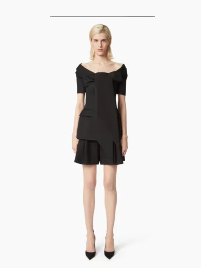 Nina Ricci Off Shoulder Jacket In Black