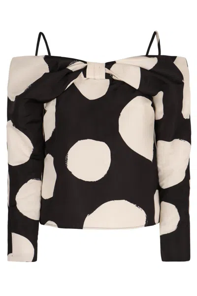 Nina Ricci Off-shoulders Top In Black