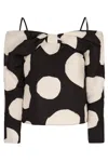 Nina Ricci Off-shoulders Top In Black