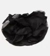 Nina Ricci Organza Flower Silk Choker In Black